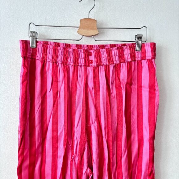 Free People Damson Madder Joni Striped Satin Pants - Picture 3 of 6